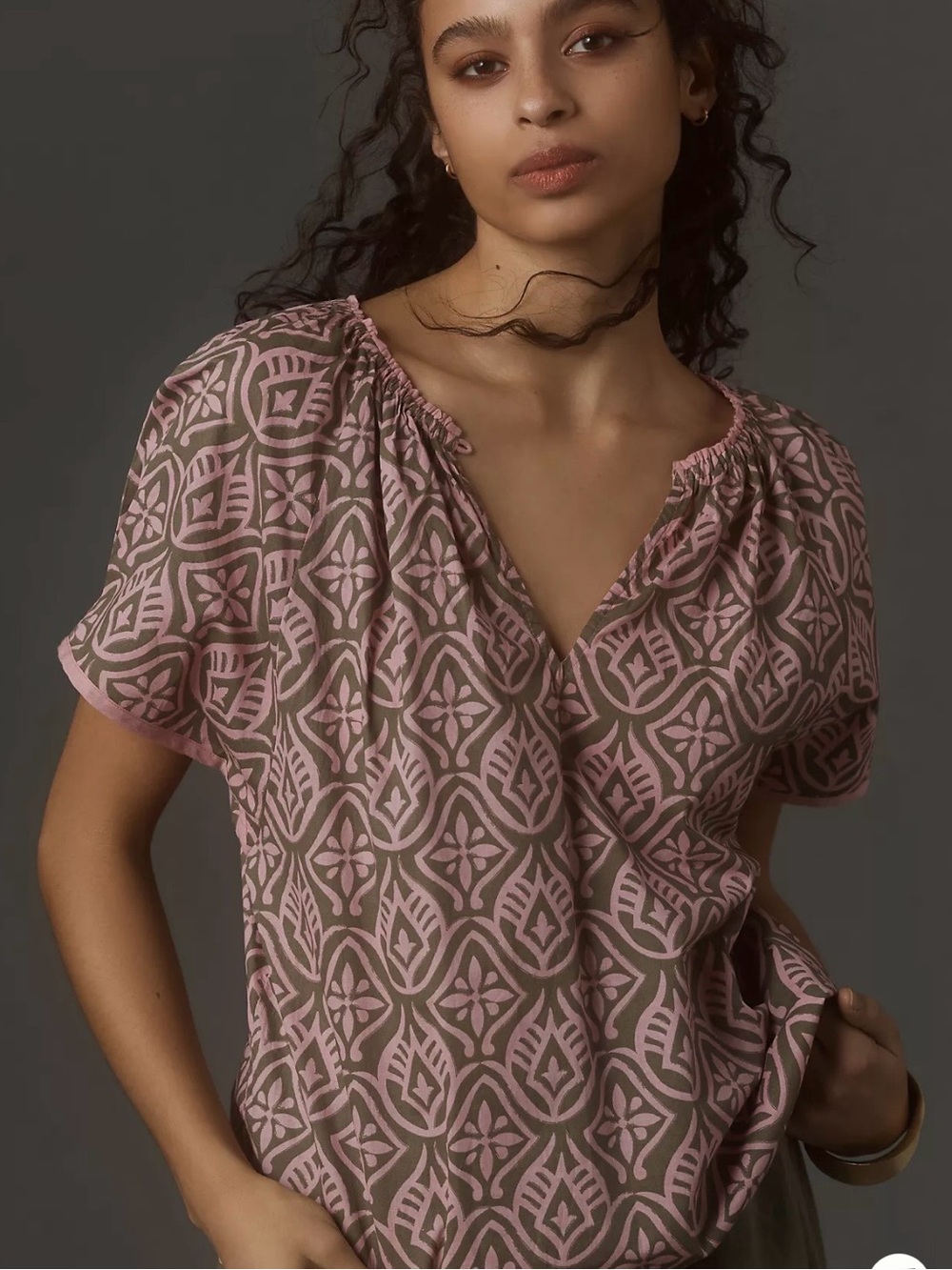 Women's Ida printed boho top